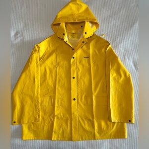 Bright Yellow Waterproof Raincoat for Men